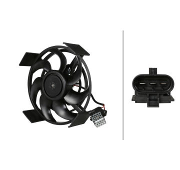 Větrák, chlazení motoru HELLA 8EW 366 420-581