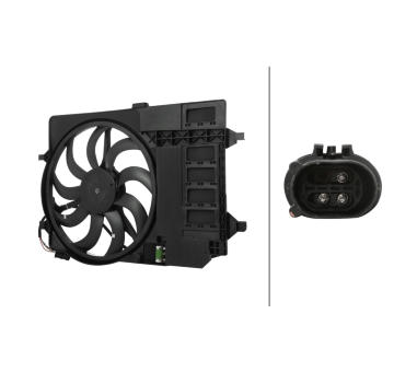 Větrák, chlazení motoru HELLA 8EW 366 420-591