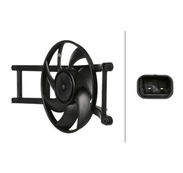 Ventilátor chladenia motora HELLA 8EW 366 421-211