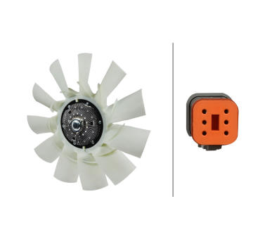 Větrák, chlazení motoru HELLA 8MV 366 438-041