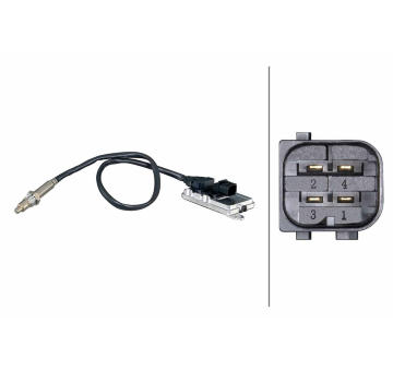 NOx-sensor, NOx-katalyzator HELLA 6PN 358 186-411