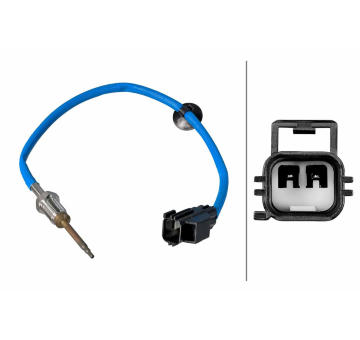 Čidlo, teplota výfukových plynu HELLA 6PT 358 226-571