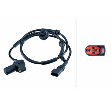 Snímač, počet otáček kol HELLA 6PU 358 252-601