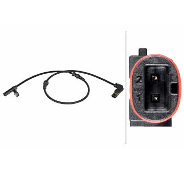 Snímač, počet otáček kol HELLA 6PU 358 216-721