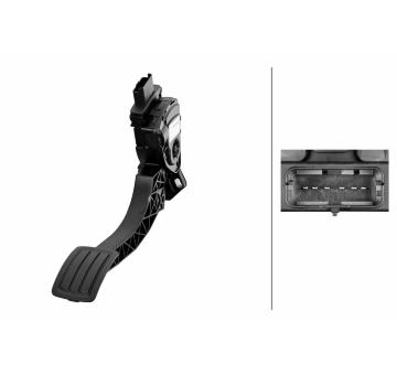 Senzor, poloha akceleracniho pedalu HELLA 6PV 312 079-011