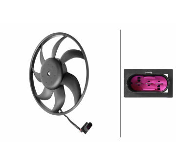 Ventilátor chladenia motora HELLA 8EW 366 420-231
