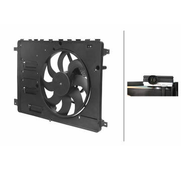 Ventilátor chladenia motora HELLA 8EW 366 420-301