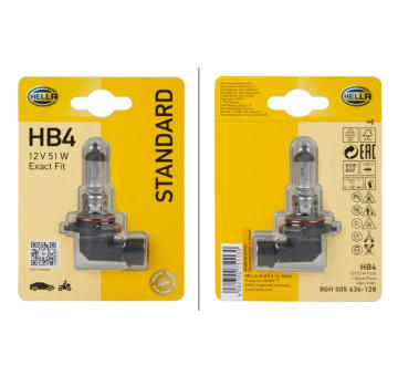 HELLA Žiarovka HB4 12V 60W P22d /blister  1ks/