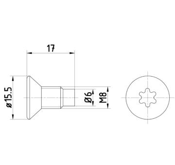 Skrutka brzdového kotúča HELLA 8DZ 355 209-041