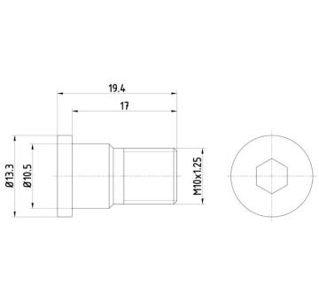 Sroub, brzdovy kotouc HELLA 8DZ 355 209-071