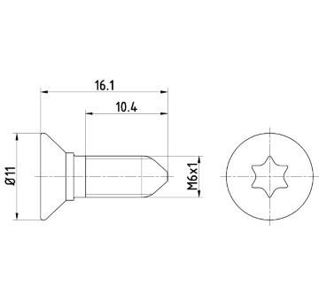 Sroub, brzdovy kotouc HELLA 8DZ 355 209-081