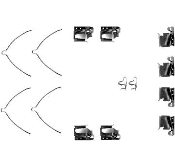 Sada prislusenstvi, oblozeni kotoucove brzdy HELLA 8DZ 355 202-911