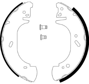 Sada brzdových čelistí HELLA 8DB 355 001-621
