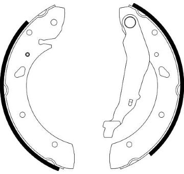 Sada brzdových čeľustí HELLA 8DB 355 001-761