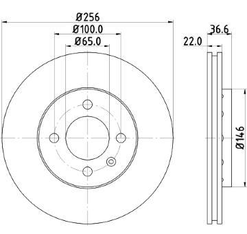 Brzdový kotouč HELLA 8DD 355 118-261