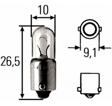 Zarovka, svetlo pro cteni (interier vozidla) HELLA 8GP 008 285-001