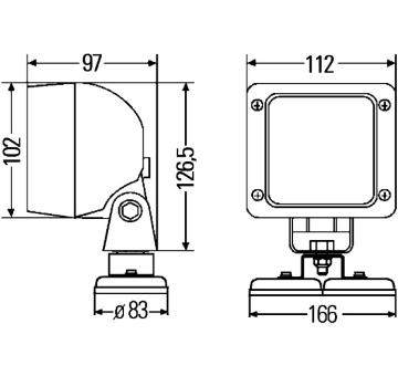 Pracovní světlomet HELLA 1GA 997 506-371