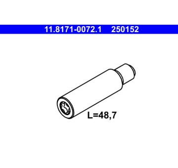 Vodicí čep, brzdový třmen ATE 11.8171-0072.1