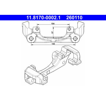 Držák, brzdový třmen ATE 11.8170-0002.1