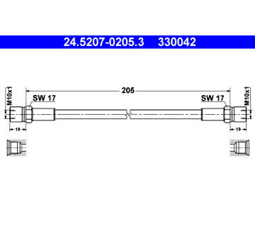 Brzdová hadice ATE 24.5207-0205.3