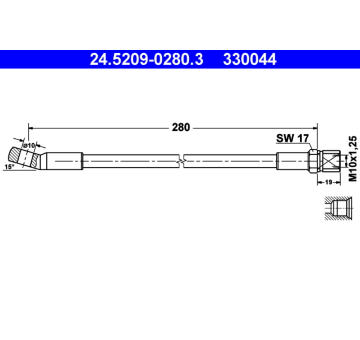 Brzdová hadice ATE 24.5209-0280.3