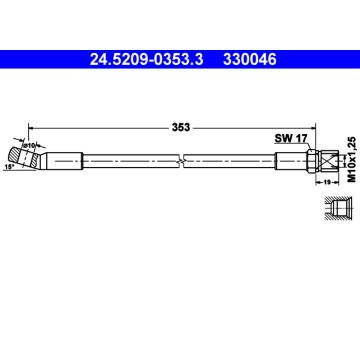 Brzdová hadice ATE 24.5209-0353.3