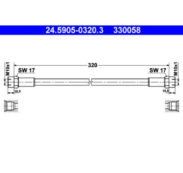 Spojková hadice ATE 24.5905-0320.3
