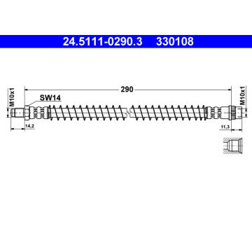 Brzdová hadice ATE 24.5111-0290.3