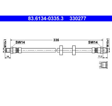 Brzdová hadice ATE 83.6134-0335.3
