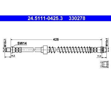 Brzdová hadice ATE 24.5111-0425.3