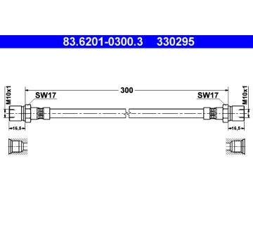 Brzdová hadice ATE 83.6201-0300.3