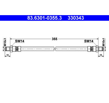 Brzdová hadice ATE 83.6301-0355.3