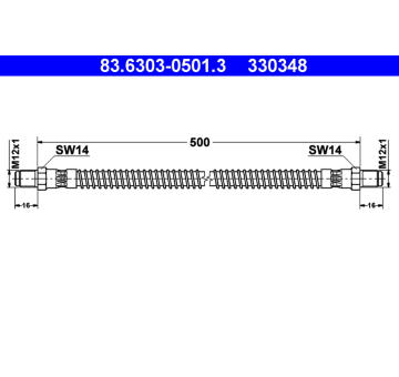 Brzdová hadice ATE 83.6303-0501.3
