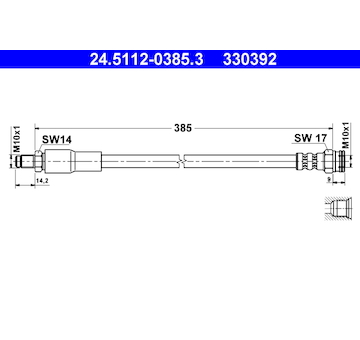 Brzdová hadice ATE 24.5112-0385.3