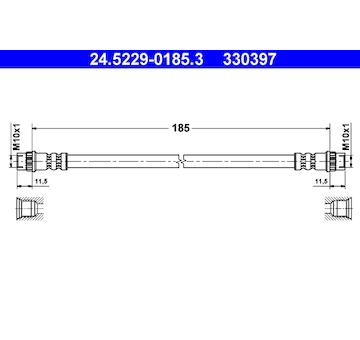 Brzdová hadice ATE 24.5229-0185.3