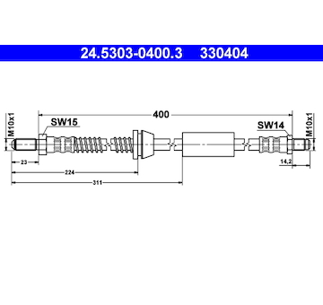 Brzdová hadice ATE 24.5303-0400.3