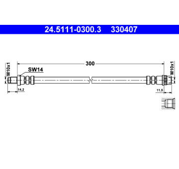 Brzdová hadice ATE 24.5111-0300.3