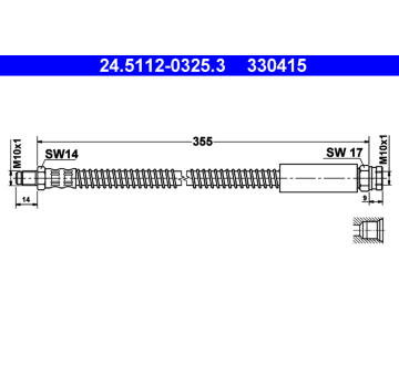 Brzdová hadice ATE 24.5112-0325.3