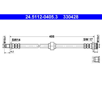 Brzdová hadice ATE 24.5112-0405.3