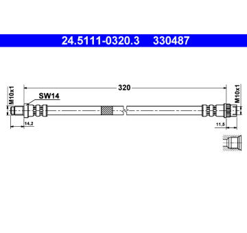 Brzdová hadice ATE 24.5111-0320.3