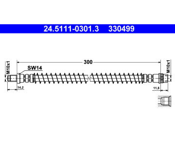 Brzdová hadice ATE 24.5111-0301.3