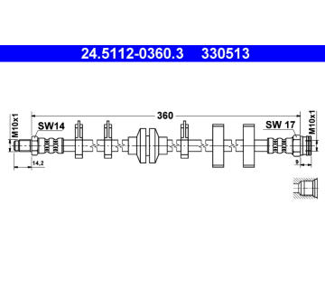 Brzdová hadice ATE 24.5112-0360.3