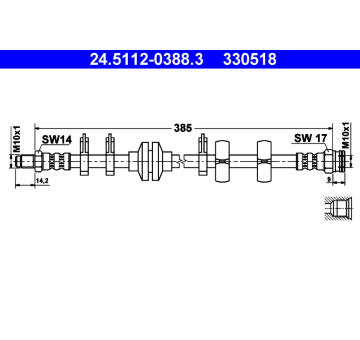 Brzdová hadice ATE 24.5112-0388.3