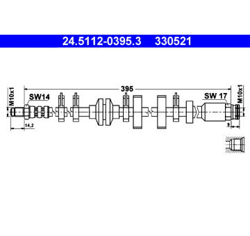 Brzdová hadice ATE 24.5112-0395.3