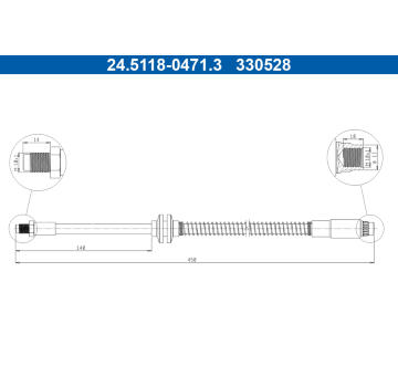 Brzdová hadice ATE 24.5118-0471.3