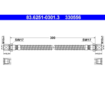 Brzdová hadice ATE 83.6251-0301.3