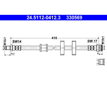 Brzdová hadice ATE 24.5112-0412.3