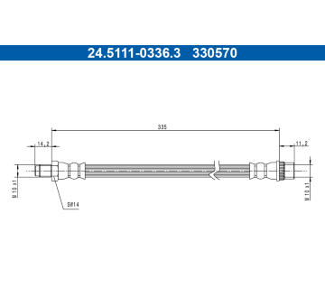Brzdová hadice ATE 24.5111-0336.3