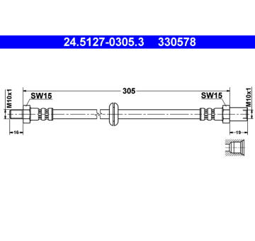 Brzdová hadice ATE 24.5127-0305.3