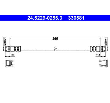 Brzdová hadice ATE 24.5229-0255.3